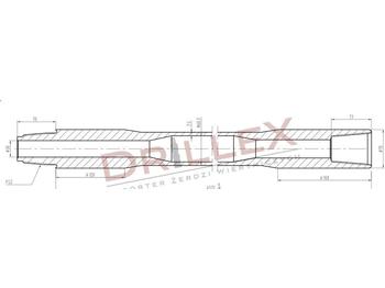Directional boring machine Vermeer D33x44,D36x50 FS2 4,5m Drill pipes, żerdzie: picture 1