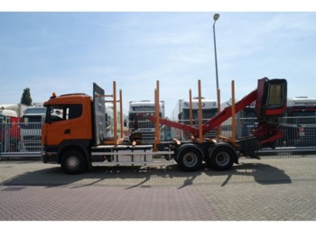 Scania R 480 6X4 LOG TRANSPORT WITH JONSERED CRANE - Forestry trailer
