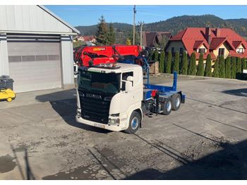 Forestry trailer, Truck Scania 6x4 R580 Euro 6 do drewna dłużycy lasu doll huttner epsilon loglift: picture 1