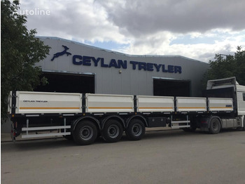 CEYLAN 3 AXLES FLATBED&PLATFORM WITH SIDE COVER - Dropside/ Flatbed semi-trailer: picture 1