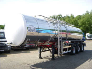 Tanker semi-trailer for transportation of food Crane Fruehauf Food tank inox 30 m3 / 1 comp + pump: picture 1