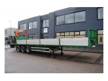 Jumbo 3 AXLE TRAILER FOR BRICK TRANSPORT WITH KENNIS 1 - Dropside/ Flatbed semi-trailer