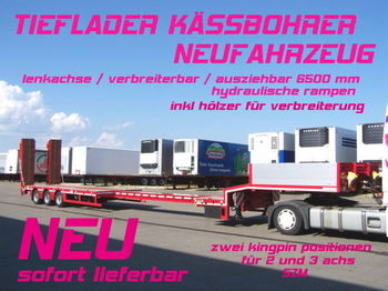 Kässbohrer LB3E / verbreiterbar /lenkachse / 6,5 m AZB NEU - Dropside/ Flatbed semi-trailer