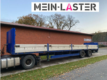 Meusburger Baustoffpritsche 13,6m  Lenkachse  NL 25.200 kg  - Dropside/ Flatbed semi-trailer