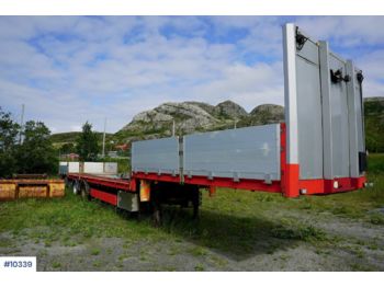  Tyllis Jumbo trailer with driving ramps - Dropside/ Flatbed semi-trailer