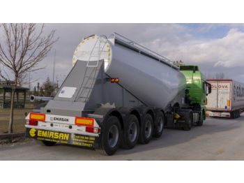 New Tanker semi-trailer for transportation of cement EMIRSAN 4 Axle Cement Tanker Trailer: picture 1