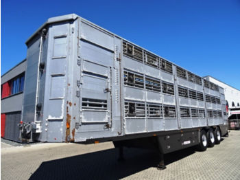 Pezzaioli SBA63 U/ 3 Stock !!! / LIFTACHSE/Hubdach  - Livestock semi-trailer