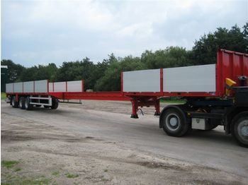 HRD 3-Achs-Plateau-Sattelauflieger mit Bordwandaufba - Low loader semi-trailer