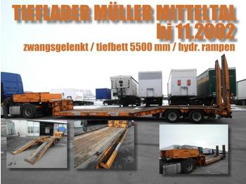 Müller-Mitteltal TIEFBETTSATTEL 5500 mm / zwangsgelenkt / 2-achs - Semi-trailer