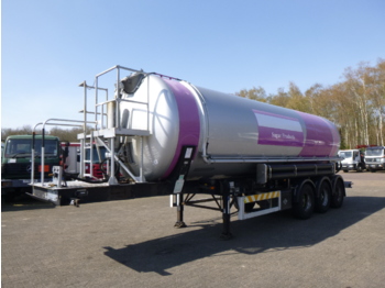 Tanker semi-trailer for transportation of food OKM / Feldbinder Powder / food tank alu 37 m3 (tipping): picture 1