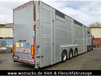 Livestock semi-trailer Pezzaioli SBA 63 3Stock  Vollausstattung GPS Top Zustand: picture 1
