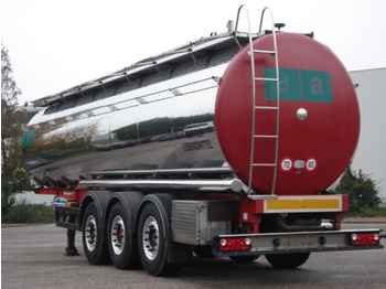 Berger Food - milk tank, 32.000 l., 4 comp., Light weight: 5.660 kg. - Tanker semi-trailer