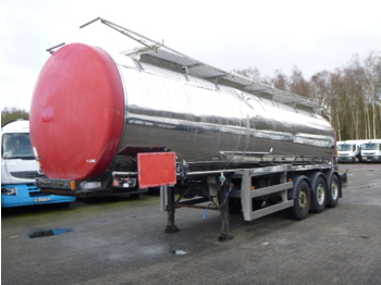 Clayton Chemical tank inox 30 m3 / 1 comp - Tanker semi-trailer