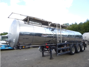 Clayton Food tank inox 23.5 m3 / 1 comp + pump - Tanker semi-trailer