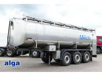 HLW STA 35, Isoliert, 2x Lenkachse, 27m³, Milch  - Tanker semi-trailer