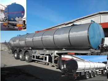 *MENCI-SAFA* BITUM/BITUMEN/MASUT TRANSPORT ISOLIATION      250*C      34.350 LTR ALL HOT OIL PRODUCTS TILL 250*C ABS+ADR+ROR+ALLUMINIUM WHEELS+LIFT AXLE(!!!) 2 x ROOMS/COMPARTMENTS - Tanker semi-trailer