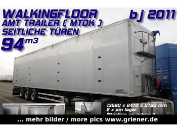 AMT TRAILER MTDK /94 m³/SEITENTÜREN LIFT 10400kg  - Walking floor semi-trailer
