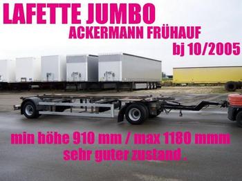 Ackermann LAFETTE JUMBO 910 - 1180 mm zwillingsbereift 2 x - Container transporter/ Swap body trailer