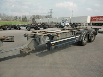  Scheuwimmer Tandem Lafette  teifgekoppelt - Container transporter/ Swap body trailer