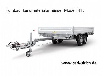 New Dropside/ Flatbed trailer Humbaur - Langmaterialanhänger HTL265121 mit Rohrzugdeichsel: picture 1