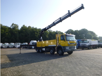 Dropside/ Flatbed truck, Crane truck DAF CF 85.480 8x4 + Hiab 700 EP-4 Hipro: picture 2