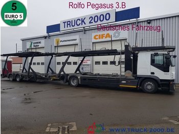 Autotransporter truck Iveco Stralis 420 Rolfo Pegasus Komplett Zug 8-10 PKW: picture 1