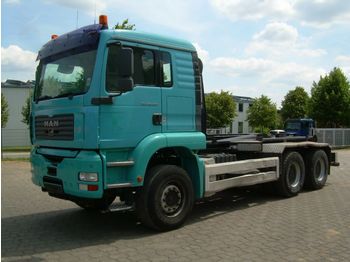 Hook lift truck MAN TGA 26.480, Hakenlift, 6x4, Kupplung neu: picture 1