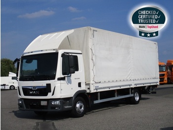 Curtain side truck MAN TGL 12.250 4X2 BL,Euro 6, Pritsche, AHK,LBW: picture 1