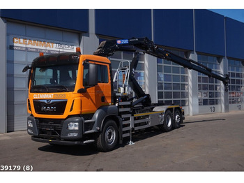 Hook lift truck, Crane truck MAN TGS 26.420 HMF 21 ton/meter laadkraan: picture 1