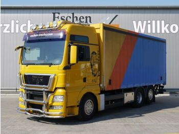 Curtain side truck MAN TGX 26.540 6x2-2 LL, Standklima, Bullfänger: picture 1