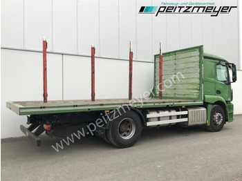 MERCEDES-BENZ Actros 1843 LL Plateau Steckrungen für Holztransport - Timber truck: picture 4