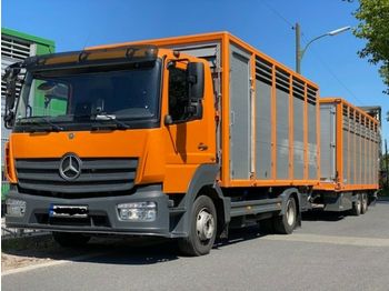 Livestock truck Mercedes-Benz 824L Einstock Vollalu: picture 1