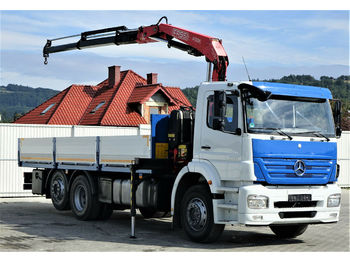 Dropside/ Flatbed truck, Crane truck Mercedes-Benz ACTROS Pritsche 6,50m + Kran Topzustand!: picture 1