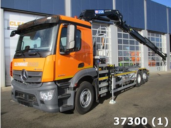 Hook lift truck Mercedes-Benz Antos 2540 HMF 21 ton/meter laadkraan: picture 1