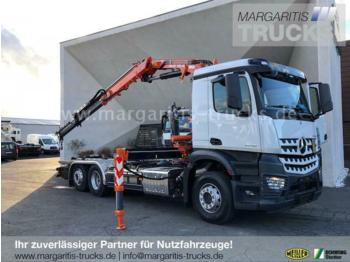 New Hook lift truck Mercedes-Benz Arocs 2546L 6x2/Meiller RS21.65+Atlas Kran 165.2: picture 1