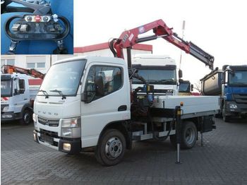 Dropside/ Flatbed truck Mitsubishi Canter Fuso 6S15 Pritsche Kran Funk 4xhydr 9,5m: picture 1