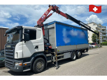 Curtain side truck Scania R420 LB 6x2: picture 1