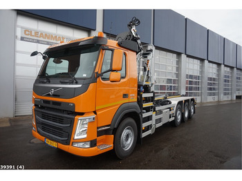 Hook lift truck, Crane truck Volvo FM 420 8x2 HMF 26 ton/meter laadkraan: picture 4
