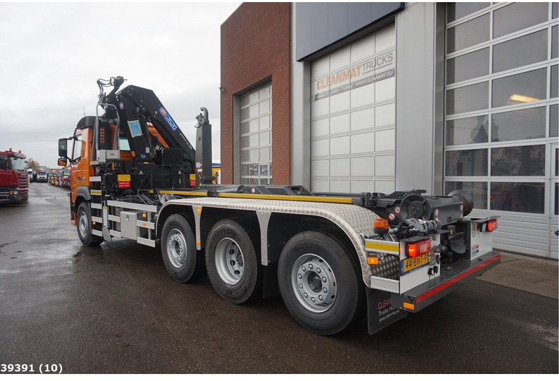 Hook lift truck, Crane truck Volvo FM 420 8x2 HMF 26 ton/meter laadkraan: picture 10